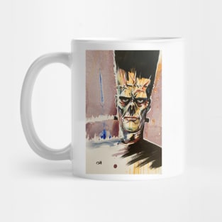 Frankenstein Zombie Illustration Mug